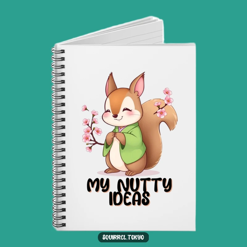 Funny Squirrel Kimono Notebook: Journal Your Thoughts with Bowing Squirrel, Great Funny Gift