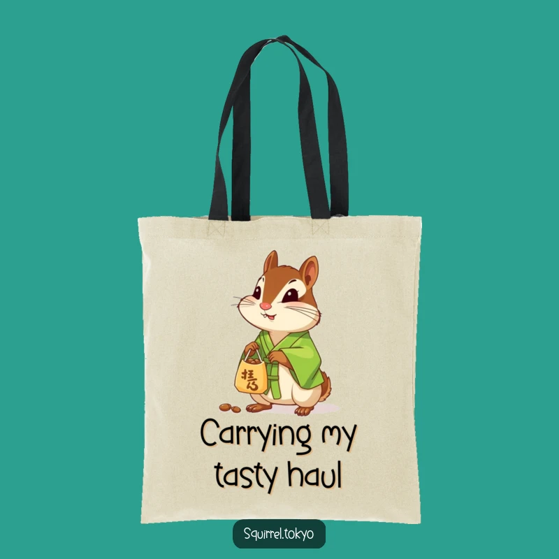 Funny Chipmunk Kimono Tote Bag: Carry Your Kindness, Whimsical Accessory Gift